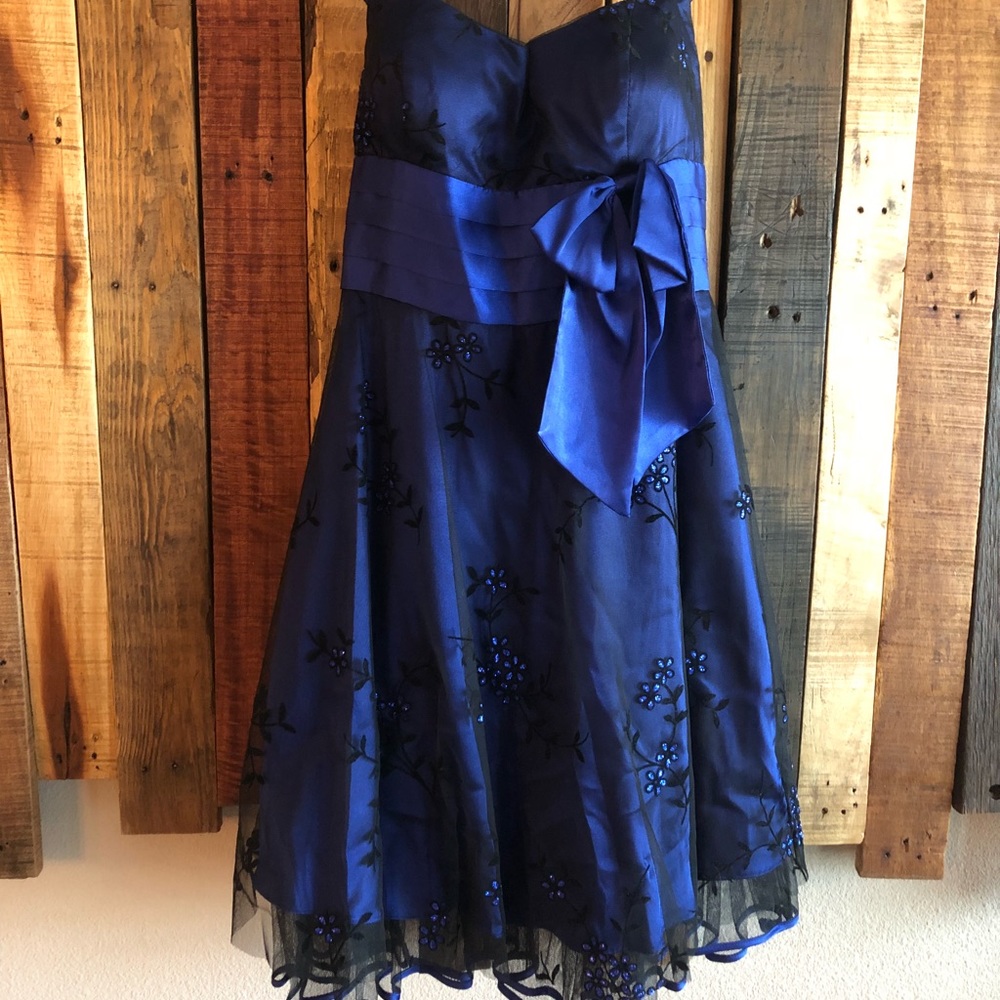 Blue Halter Dress